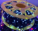 Instalatie Pom Craciun 1000 LED-uri Diverse Culori Fir Negru - imagine 2