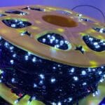 Instalație Brad 1000 LED Multicolor Fir Negru 1000