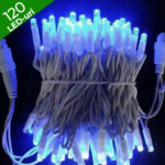Instalație Brad 120 LED Alb Fir Alb