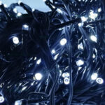 Instalatie Pom Craciun 120 LED-uri Exterior Fir Negru - imagine 3