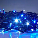 Instalatie Pom Craciun 120 LED-uri Exterior Fir Negru - imagine 2