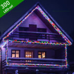 Instalație Brad 300 LED Fir Negru LZ5832