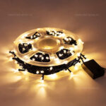 Instalatie Pom Craciun 1000 LED-uri 8mm Diverse Culori Fir Negru - imagine 6