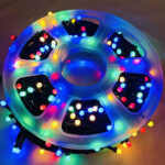 Instalatie Pom Craciun 500 LED-uri Diverse Culori Fir Negru LZ01 - imagine 2