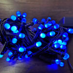 Instalatie Pom Craciun 300 LED-uri 8mm Fir Negru - imagine 2