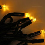 Instalatie Pom Craciun 200 LED-uri Exterior Flash Fir Negru Cauciucat - imagine 4