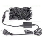 Instalatie Pom Craciun 200 LED-uri Exterior Flash Fir Negru Cauciucat - imagine 6