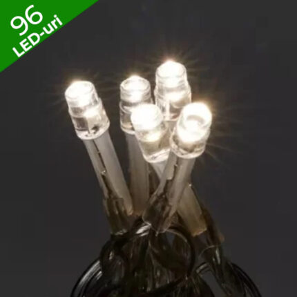 Instalație Brad 96 LED Fir Transparent