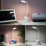 Lampa Birou LED 10W cu Incarcator Wirless pentru telefon 3 Functii - imagine 7