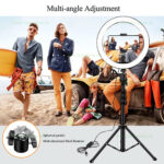 Lampa Circulara LED 24W cu Trepied Selfie - imagine 4