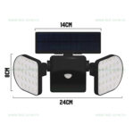 Lampa LED Exterior 11W 2x28SMD Solara Senzor LZ18D028 - imagine 4