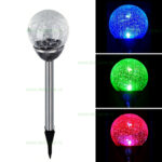 Lampa LED Gradina Solara Glob Clar D80mm RGB