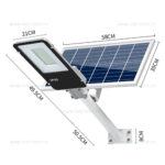 Lampa LED Iluminat Stradal 300W SMD Solara cu Suport si Telecomanda Premium - imagine 3