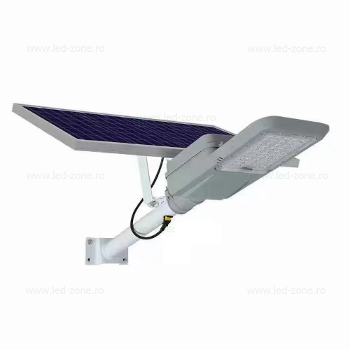 Lampa LED Iluminat Stradal 400W Solara cu Suport si Telecomanda LZ01 Lampa LED Iluminat Stradal 400W Solara cu Suport si Telecomanda LZ01 - imagine 1
