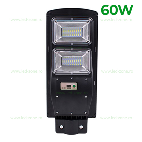 Lampa LED Iluminat Stradal 60W 120xSMD Solara cu Senzor Miscare Lampa LED Iluminat Stradal 60W 120xSMD Solara cu Senzor Miscare - imagine 1
