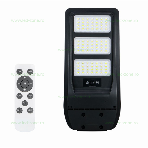 Lampa LED Iluminat Stradal 90W Solara cu Senzor Miscare si Telecomanda LZ8103 Lampa LED Iluminat Stradal 90W Solara cu Senzor Miscare si Telecomanda LZ8103 - imagine 1