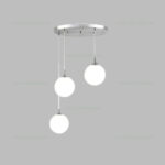 Lustra 3 Socluri E27 LZ120-3 - imagine 3
