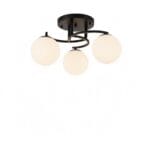 Lustra 3 Socluri E27 Neagra LZ5183/6530 - imagine 3