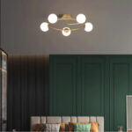 Lustra 5 Socluri E27 LZ6655-5 Aurie