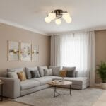 Lustra 5 Socluri E27 Neagra LZ5183