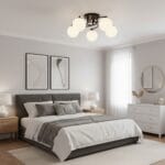 Lustra 5 Socluri E27 Neagra LZ5183 - imagine 3