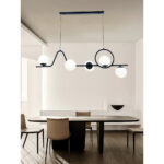 Lustra 5 Socluri E27 Neagra LZF068-5
