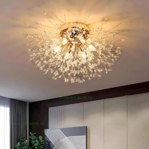 Lustra 6 Socluri Aurie G9 LZ2106 3 Lustra 6 Socluri Aurie G9 LZ2106 - imagine 3