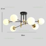 Lustra 6 Socluri E27 LZ6065-6 - imagine 2
