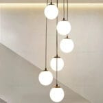 Lustra 6 Socluri E27 Negru LZ45-6 - imagine 2