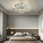 Lustra LED 100W 3 Functii Dimabila cu Telecomanda Cristal LZ8080-5