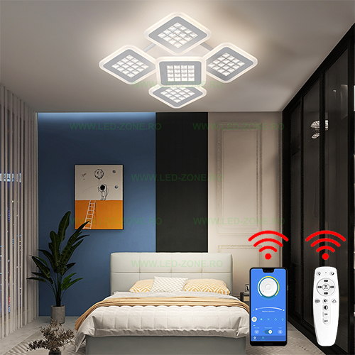 Lustra LED 100W 3 Functii Dimabila cu Telecomanda sau Telefon LZ2235-41 Lustra LED 100W 3 Functii Dimabila cu Telecomanda sau Telefon LZ2235-41 - imagine 1