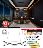 Lustra LED 100W Dimabila 3 Functii cu Telecomanda LZ079 - imagine 2
