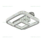 Lustra LED 108W 3 Functii Dimabila cu Telecomanda Cristal LZ9675-500F - imagine 4