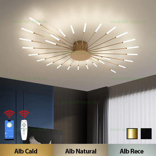 Lustra LED 112W 3 Functii Dimabila cu Telecomanda sau Telefon LZ4003-28 Lustra LED 112W 3 Functii Dimabila cu Telecomanda sau Telefon LZ4003-28 - imagine 1