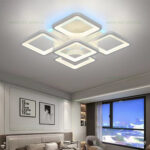 Lustra LED 118W 3 Functii Dimabila cu Telecomanda LZ6604-4+1 RGB - imagine 2