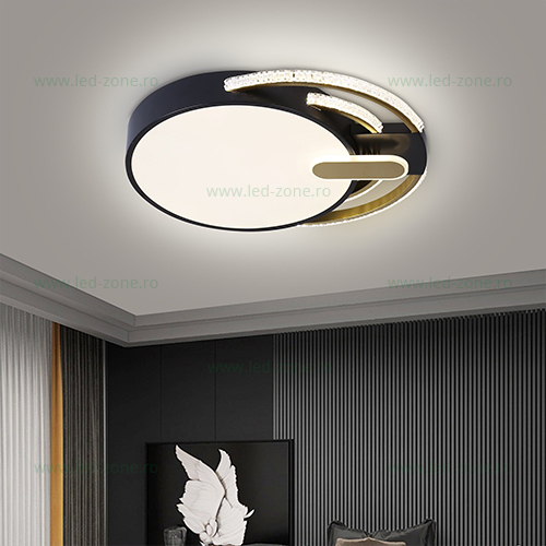 Lustra LED 120W 3 Functii Dimabila cu Telecomanda Cristal LZ2036-500R Lustra LED 120W 3 Functii Dimabila cu Telecomanda Cristal LZ2036-500R - imagine 1