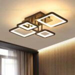 Lustra LED 120W Neagra 3 Functii Dimabila cu Telecomanda LZ9925-4 - imagine 3