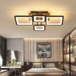 Lustra LED 120W Neagra 3 Functii Dimabila cu Telecomanda LZ9925-4 - imagine 2