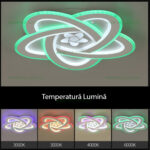 Lustra LED 121W 3 Functii RGB Smart Dimabila cu Telecomanda LZ9217-5 - imagine 2