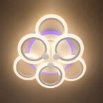 Lustra LED 126W 3 Functii Dimabila Telecomanda LZ6601-3+3 RGB - imagine 2