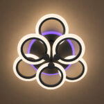 Lustra LED 126W 3 Functii Dimabila Telecomanda LZ6601-3+3 RGB - imagine 3