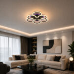 Lustra LED 126W 3 Functii Dimabila Telecomanda LZ6601-3+3 RGB - imagine 4