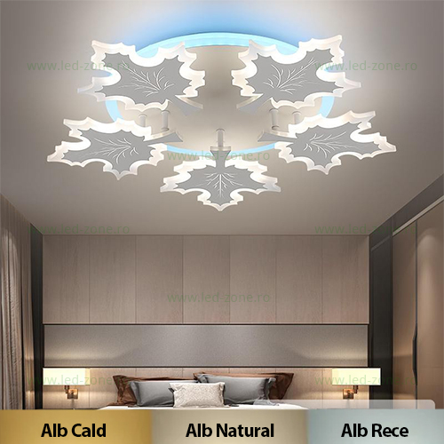 Lustra LED 131W 3 Functii RGB Smart Dimabila cu Telecomanda LZ9243-5 Lustra LED 131W 3 Functii RGB Smart Dimabila cu Telecomanda LZ9243-5 - imagine 1