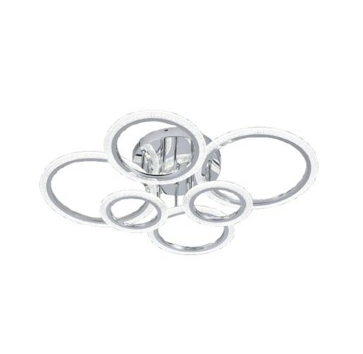 Lustra LED 132W Argintie 3 Functii Dimabila cu Telecomanda LZ9180/2+2+2 2 Lustra LED 132W Argintie 3 Functii Dimabila cu Telecomanda LZ9180/2+2+2 - imagine 2