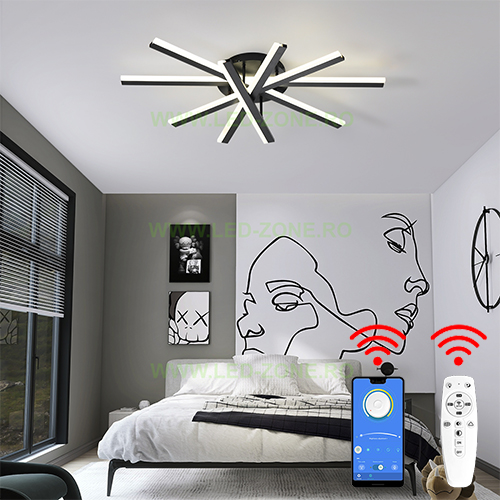 Lustra LED 140W 3 Functii Dimabila cu Telecomanda sau Telefon LZ1788 Lustra LED 140W 3 Functii Dimabila cu Telecomanda sau Telefon LZ1788 - imagine 1