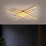 Lustra LED 144W 3 Functii Aurie Dimabila cu Telecomanda LZ4216-6