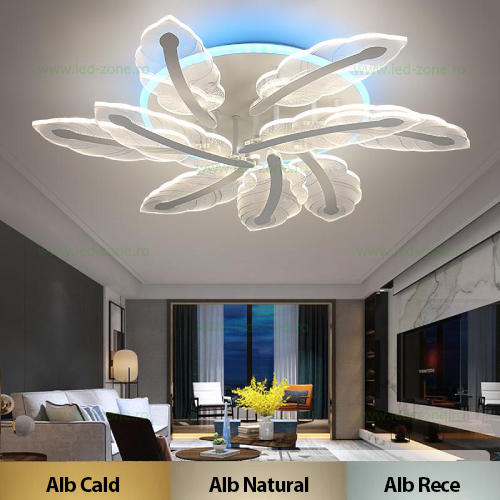 Lustra LED 144W 3 Functii RGB Smart Dimabila cu Telecomanda LZ9244 Lustra LED 144W 3 Functii RGB Smart Dimabila cu Telecomanda LZ9244 - imagine 1