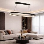 Lustra LED 144W Neagra 3 Functii cu Telecomanda LZ082 - imagine 2