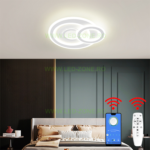 Lustra LED 146W 3 Functii Dimabila cu Telecomanda sau Telefon LZ6037-400Y Lustra LED 146W 3 Functii Dimabila cu Telecomanda sau Telefon LZ6037-400Y - imagine 1