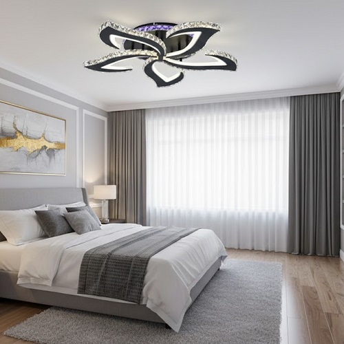 Lustra LED 148W Neagra 3 Functii RGB Dimabila cu Telecomanda LZ7316 1 Lustra LED 148W Neagra 3 Functii RGB Dimabila cu Telecomanda LZ7316